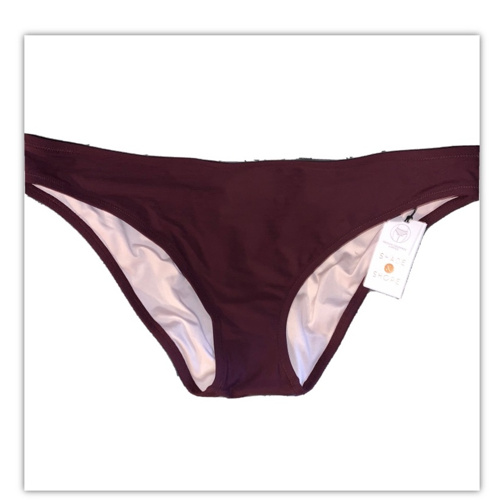 Shade & Shore Burgundy Hipster Bikini Woman’s XL